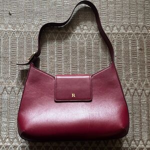 Rouje Bobo Bag Cabernet red leather purse